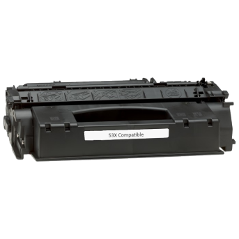 Compatible HP 53X Q7553X Black Laser Toner Printer Cartridge